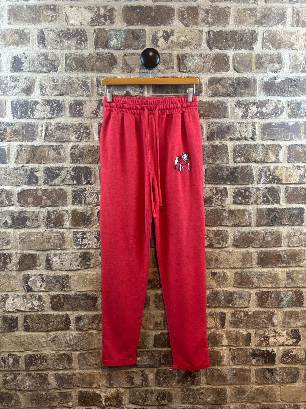 Concepts Sports lightweight Red Sweatpants with Embroidered Georgia Bulldog Sz S